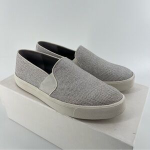 VINCE Light Gray Berlin Slip-On Sneakers - 7.5